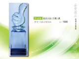 琉璃水晶獎牌獎座獎盃-tf-018